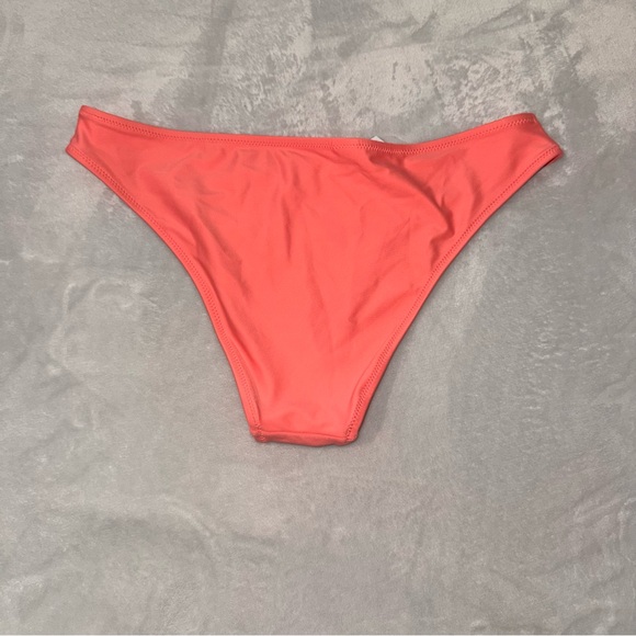 NEW Aerie Pink Blue Coral Cheeky  Bikini Bottom Size Large - Picture 2 of 7
